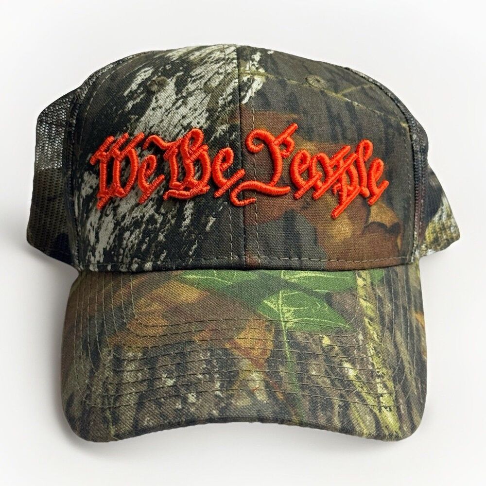 Port Authority 2A 1791 Camo Hat – Second Amendment Trucker Cap – Mesh Back